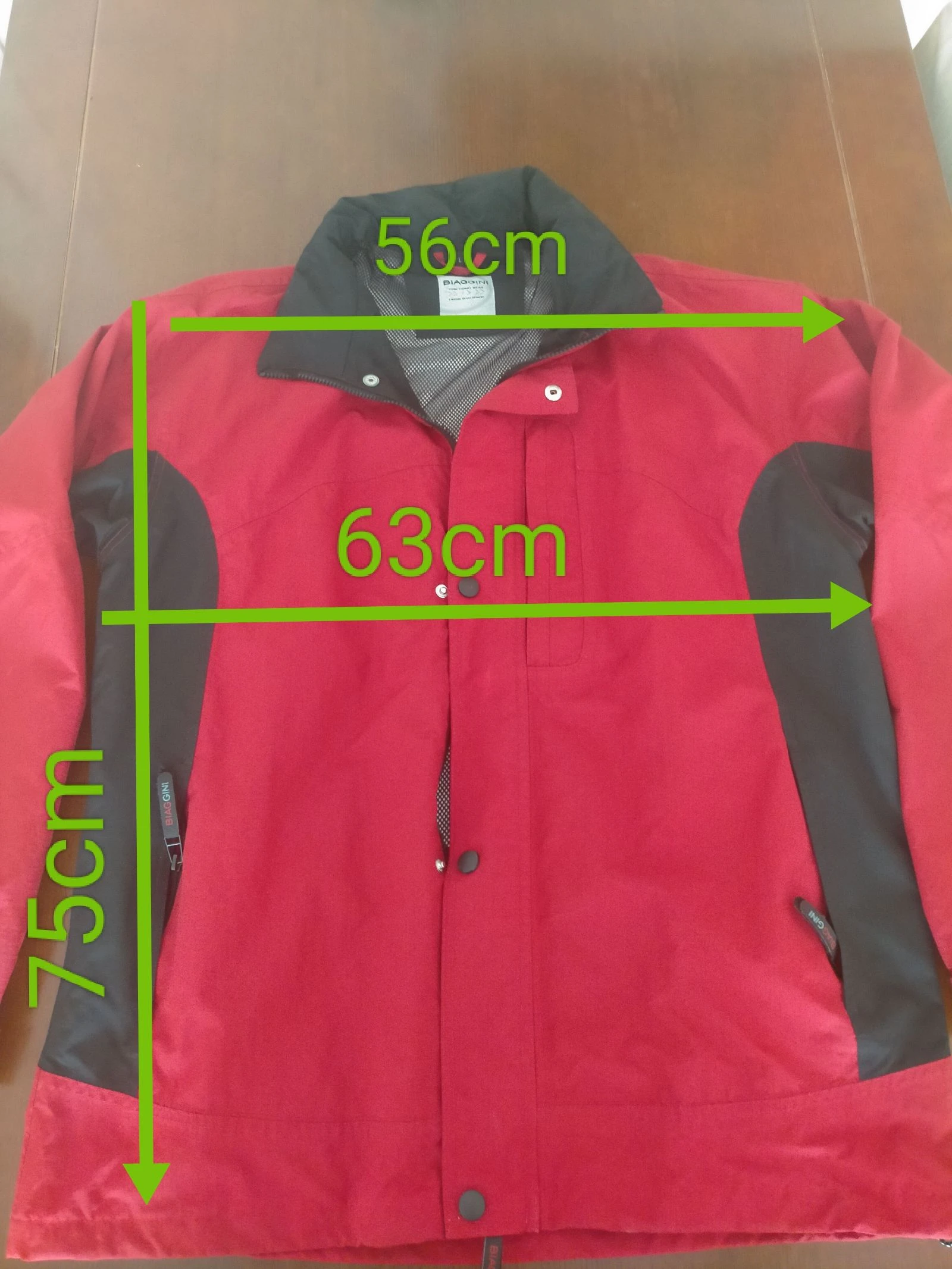 Chaquetón Biaggini Funtional Wear Red &Blue Outdoor Jacket Size L  – photo 10